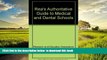 Buy NOW Research and Education Association Rea s Authoritative Guide to Medical and Dental Schools