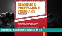 Buy NOW Peterson s Grad Guides Book 1:  Grad/Prof Progs Overvw 2009 (Peterson s Graduate