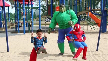 ⚡️Spiderman vs Hulk Superman Superhero In Real Life battle parody captain america civil war Movie