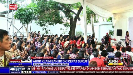 Ahok Dengarkan Aspirasi Warga Soal Banjir di Jakarta