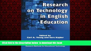 Pre Order Research on Technology in English Education (Research Methods for Educational