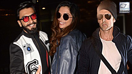 Download Video: Deepika Padukone,Ranveer Singh,Hrithik Roshan's Airport Spotting 2016