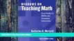 Pre Order Windows on Teaching Math: Cases of Middle and Secondary Classrooms : Facilitator s