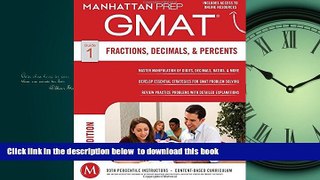 Pre Order GMAT Fractions, Decimals,   Percents (Manhattan Prep GMAT Strategy Guides) Manhattan