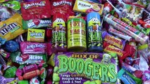 A lot of New Candy Boogers Tangy Gummis Toxic Candy Slimy and Sour