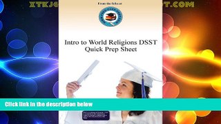 Best Price Introduction to World Religions DSST Quick Prep Sheet (www.Free-Clep-Prep.com Quick
