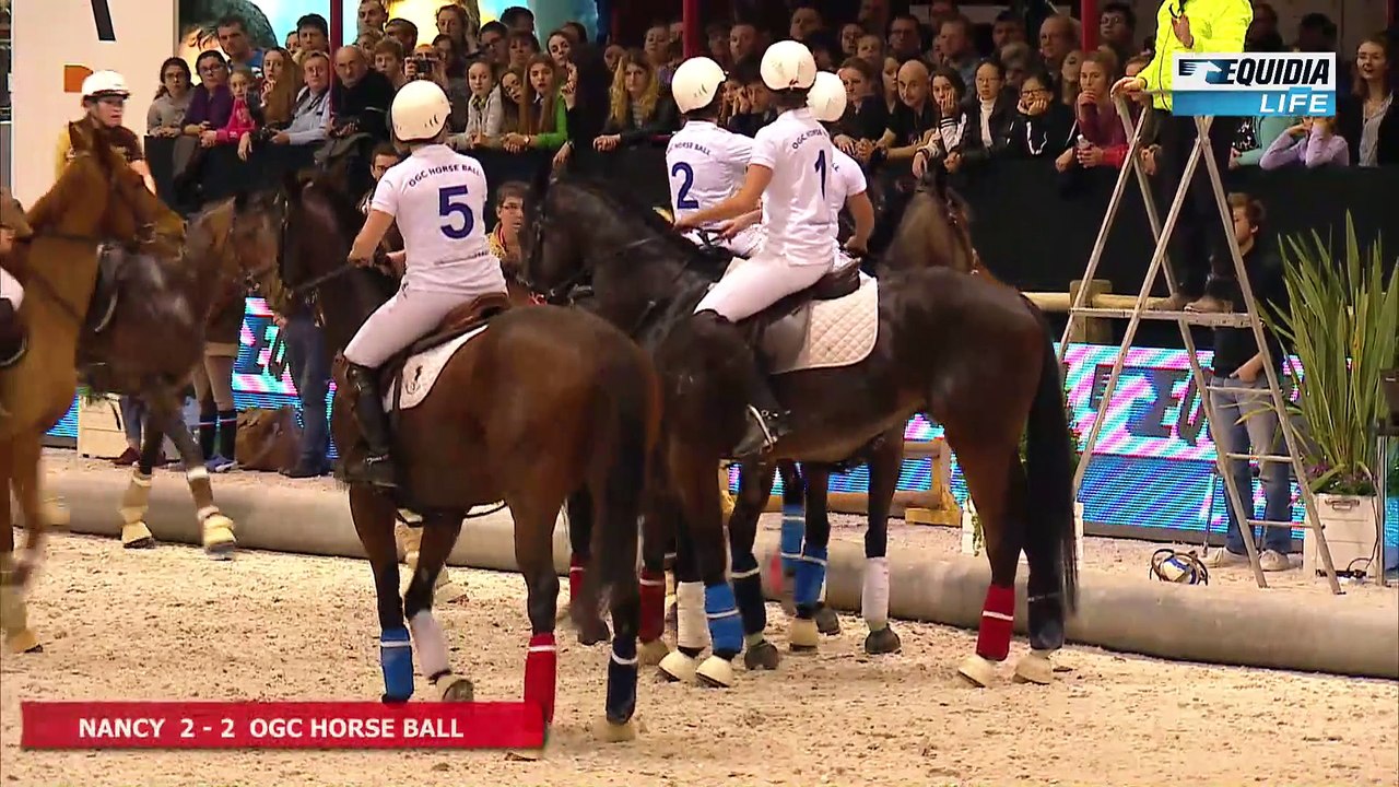 SALON DU CHEVAL  horse ball samedi MATCH 1