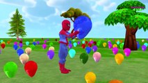 Spiderman Balloons for Children | Colors for Kids to Learn with Balloons | Spiderman Fun Balloons