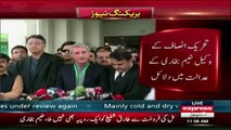 PTI Members Media Talk outside Supreme court after SC Resumes hearing of Panama Case