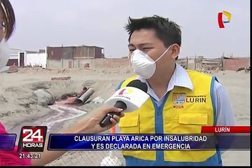 Lurín: playa Arica es clausurada por insalubridad y es declarada en emergencia