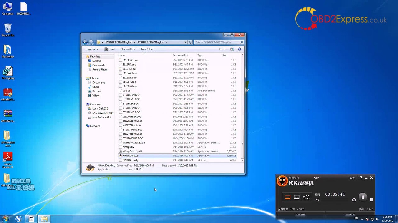 How to install Xprog V5 .70 Xprgo M on Win7 64bit-OBDexpress.co.uk