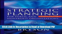 Download Strategic Planning for Public and Nonprofit Organizations: A Guide to Strengthening and