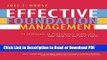 Read Effective Foundation Management: 14 Challenges of Philanthropic Leadership--And How to Outfox