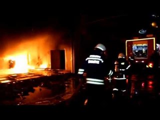 Lastik Ayakkabı Fabrikasında Büyük Yangın
