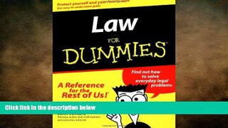FAVORIT BOOK Law For Dummies? (For Dummies (Lifestyles Paperback)) John Ventura BOOOK ONLINE