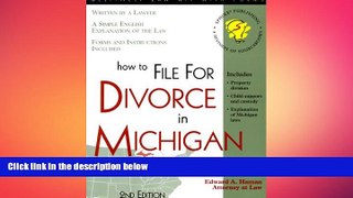 READ THE NEW BOOK How to File for Divorce in Michigan: With Forms Edward A. Haman BOOOK ONLINE