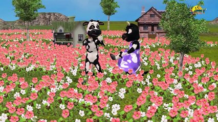 cow V/S bear Finger Family Nursery Children 3d English Rhymes | Cartoon Animals