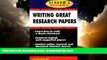 Pre Order Schaum s Quick Guide to Writing Great Research Papers (Quick Guides) Laurie Rozakis Full