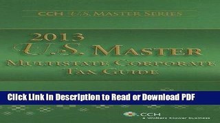 PDF 2013 US Master Multistate Corporate Tax Guide Book Online