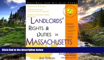 READ THE NEW BOOK Landlords  Rights   Duties in Massachusetts: With Forms (Landlord s Legal Guide