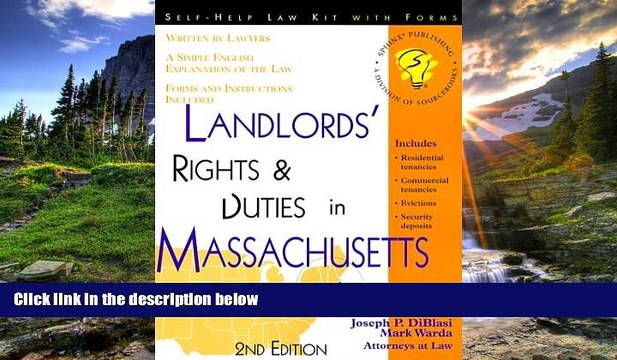 READ THE NEW BOOK Landlords Rights Duties in Massachusetts: With Forms (Landlord s Legal Guide