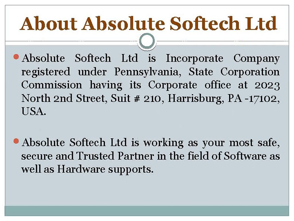 Absolute Softech Ltd, Absolute Softech Ltd Us, Absolute Softech Ltd USa, Absolute Softech Ltd Reviews, Absolute Softech