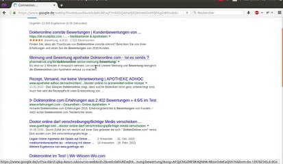 Meinung und Bewertung apotheke Dokteronline.com - Ist es seriös ?