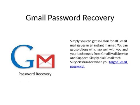 Do you forgot Gmail password get customer support