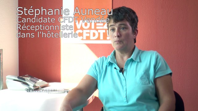 Stéphanie, candidate CFDT Vendée aux élections TPE