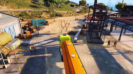 YELLOW TRUCK CARS CARTOON with Spiderman for Kids and Nursery Rhymes Songs for Children 4