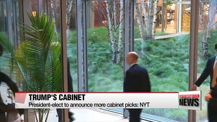Trump to announce more cabinet picks