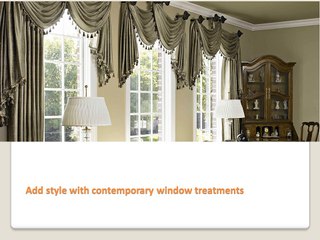 Add style with contemporary window treatments