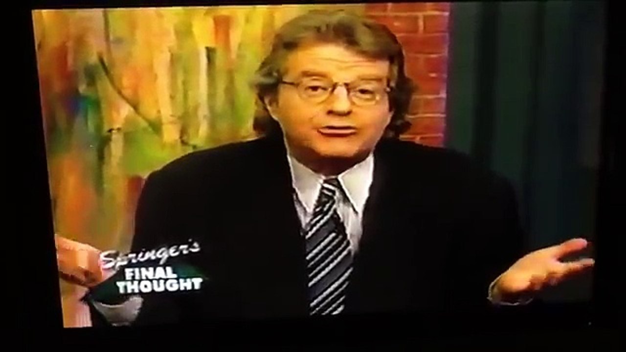 Jerry Springer 1995 Final Thought - KKK, Jesus Christ, Religion, and Christmas