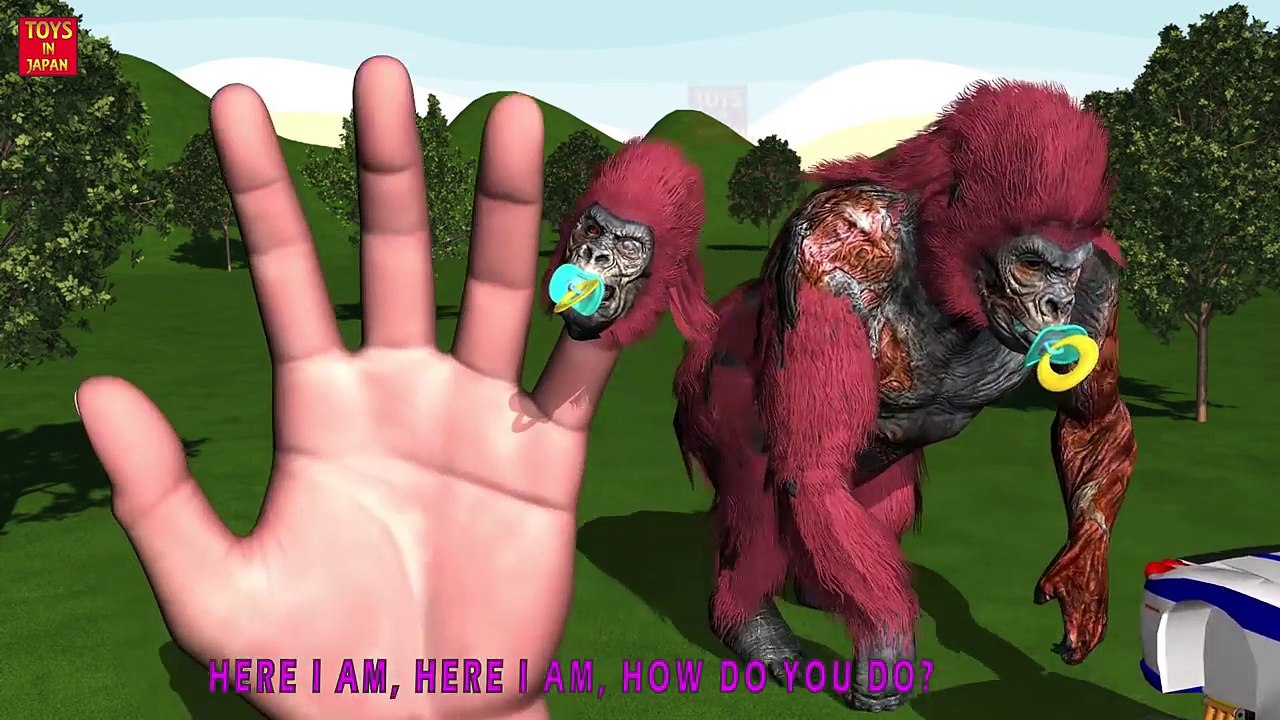 GORILLA VS MICKEY MOUSE SUPERHERO BATTLE Finger Family | 1 HOUR | Nursery Rhymes In 3D Animation
