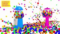 Learn Colors with Gumball Machine 3D - Gumball Machine PRANK Learn Colors for Kids Toddlers