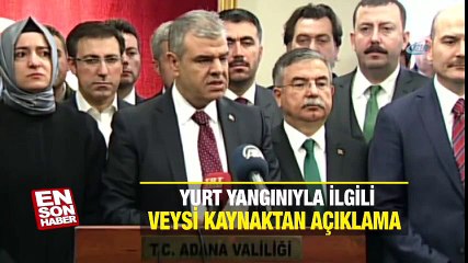 Yurt yangınıyla ilgili Veysi Kaynak'tan açıklama