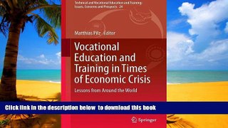 Pre Order Vocational Education and Training in Times of Economic Crisis: Lessons from Around the