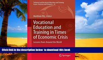 Pre Order Vocational Education and Training in Times of Economic Crisis: Lessons from Around the