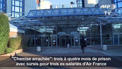 "Chemise arrachée": sursis pour trois ex-salariés d'Air France