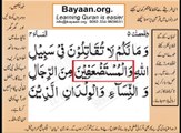 Quran in urdu Surah AL Nissa 004 Ayat 075A Learn Quran translation in Urdu Easy Quran Learning