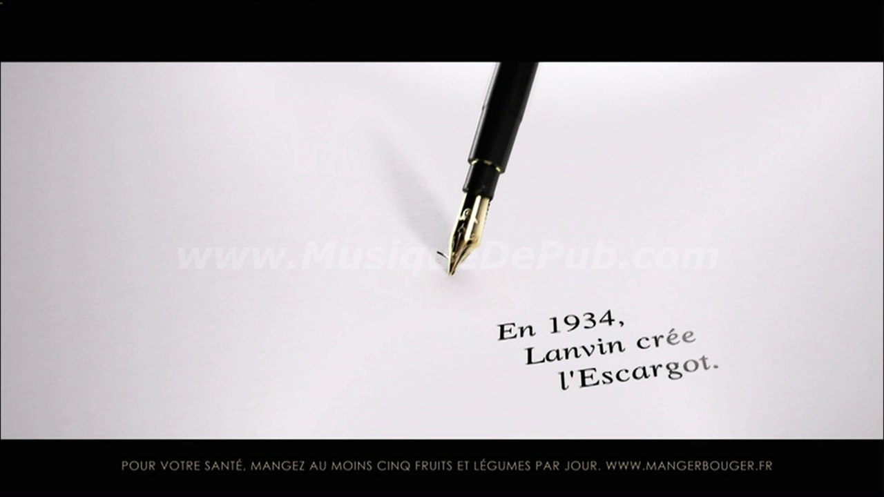 pub Escargot de Lanvin 2016 [HQ]