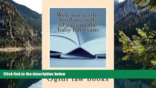 Buy Ogidi law books Welcome to the fundamentals of passing the baby bar exam: Law e book Nine