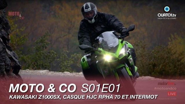 Moto & Co S01E01 : Kawasaki Z1000SX, casque HJC RPHA 70 et Intermot à Cologne