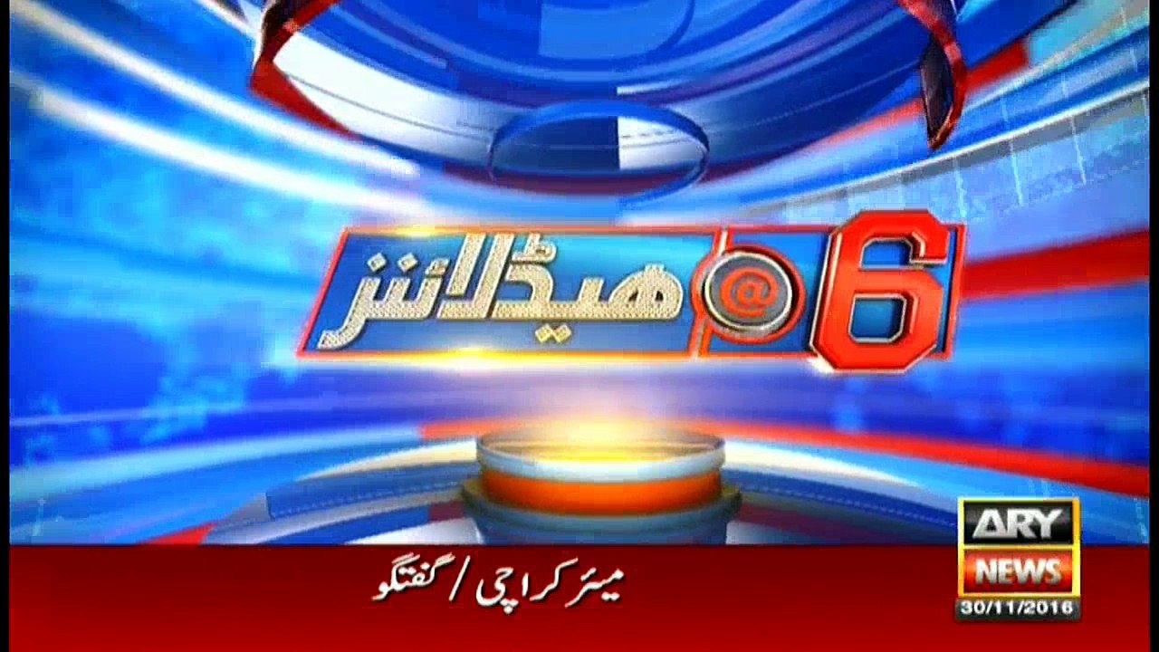 Headlines 1800 30th November 2016