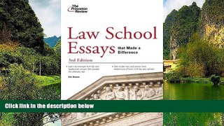 Buy Princeton Review Law School Essays that Made a Difference, 3rd Edition (Graduate School