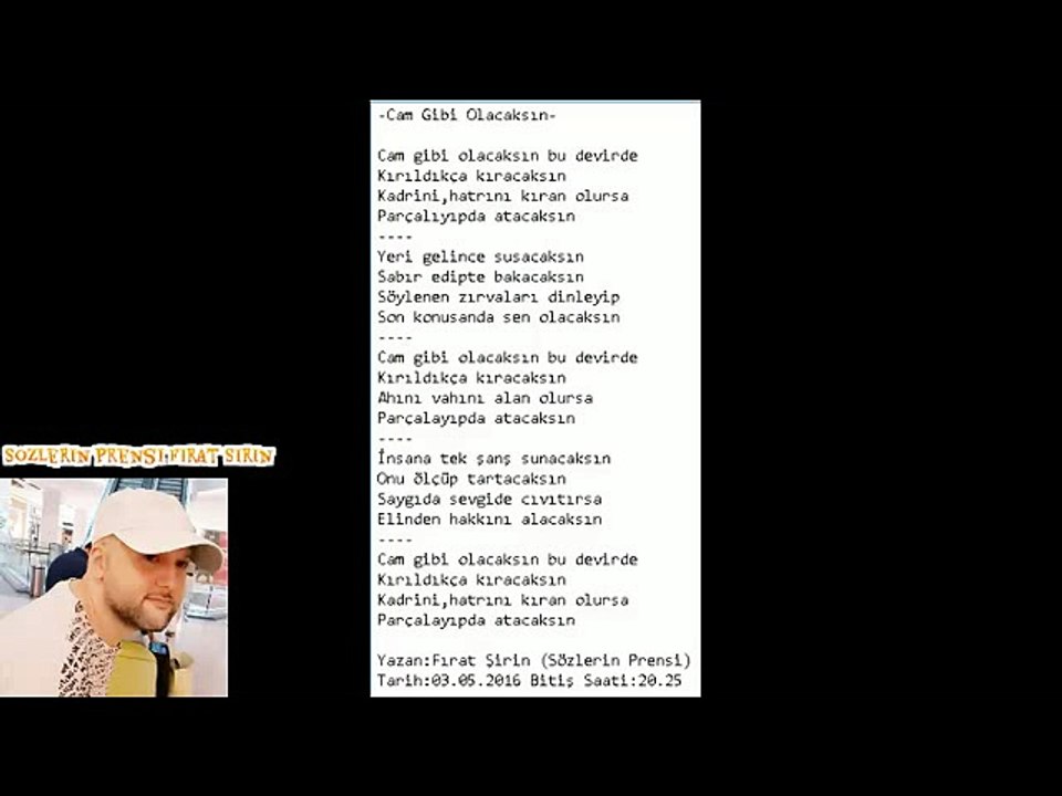 Cam Gibi Olacaksın