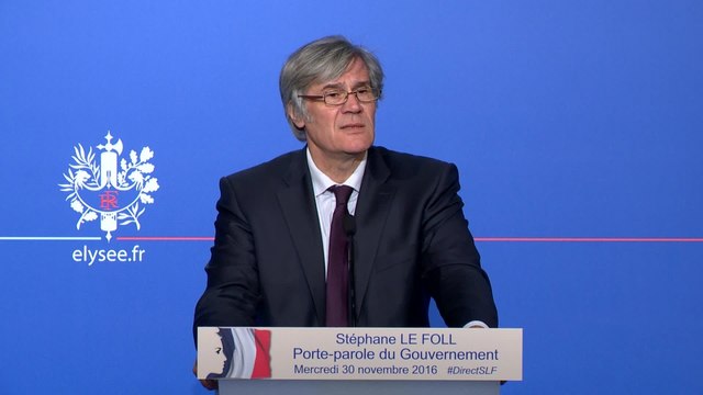 Compte rendu du Conseil des ministres du 30 novembre 2016