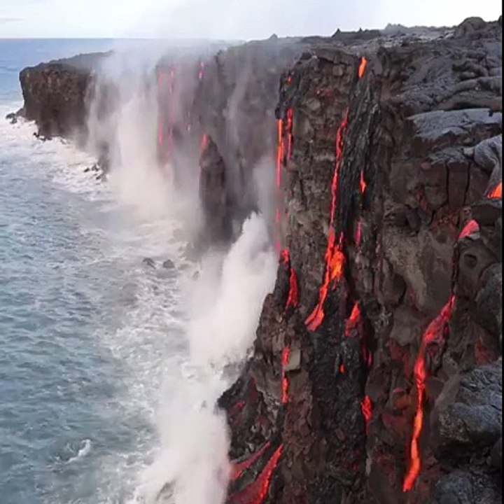 Lava Flows From Russian Volcano