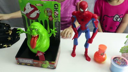 Download Video: GHOSTBUSTERS MOVIE Guess What Toy Game SLIMER GHOSTBUSTERS Ghostbusters Toys 2016 Slime Toys