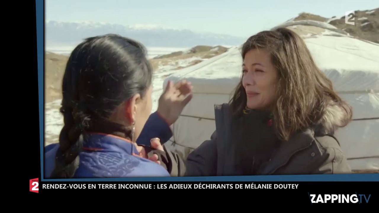 Rendez-vous en terre inconnue : Mélanie Doutey en larmes en quittant sa famille d’accueil (Vidéo)
